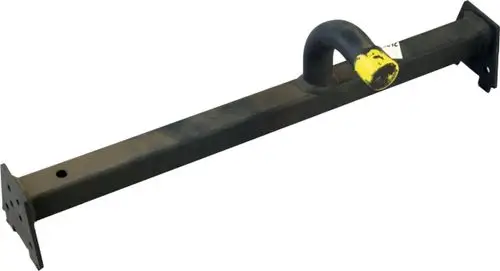 Gasverteilrohr mit gebogener Ausführung und Befestigungsmöglichkeiten. Das Produkt gehört zur Marke Wolf.